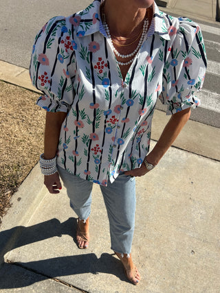 Hoppy Floral Blouse