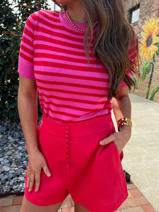 Deluc | Vizela Knit Top Pink