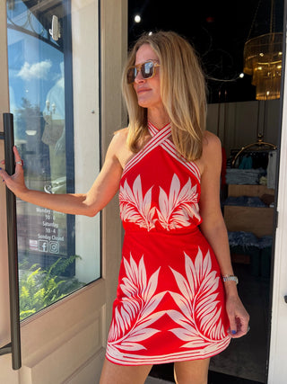Mable | Hot Bahama Halter Dress