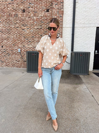 THML | Brinks Textured Blouse