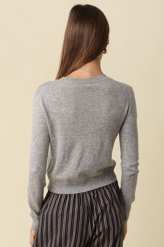 Olivaceous | Georgia Sweater Heather Grey