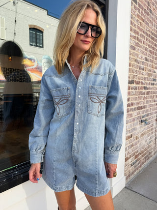 Musgraves Western Stitch Denim Romper