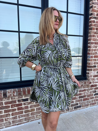 Dress Forum | Ava Drifting Dreams Shirt Dress Banana Palm