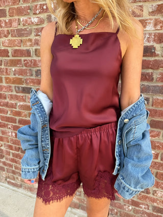 Bells Satin Cami Top