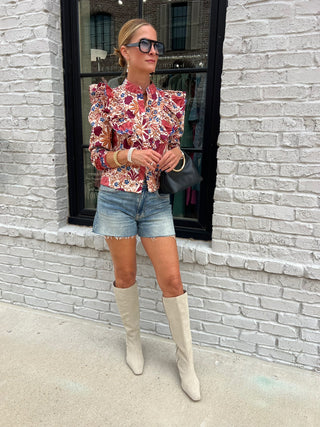 Olivaceous| The Mathis Blouse