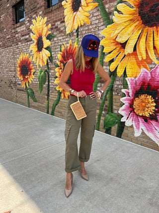 OLIVACEOUS | Big Red Tank Top