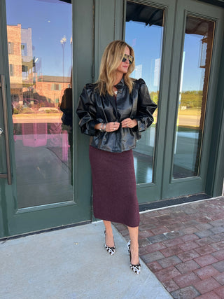 GLAM | Luna High Collar Jacket Black