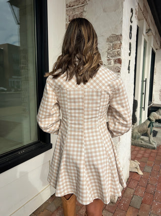 OLIVACEOUS | Gretta Gingham Dress