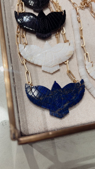 Amulet Brave Design |  Large Stone Thunderbird Necklace