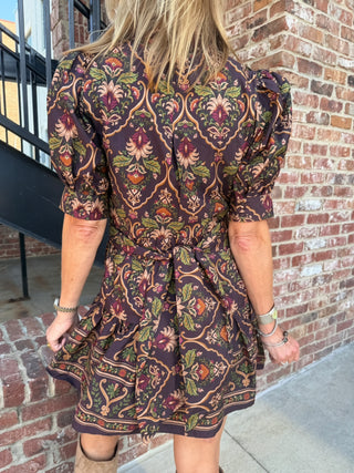 Ashley Tie Waist Mini Dress
