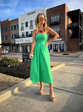 NEEDII| Just Lucky Strapless Tube Dress