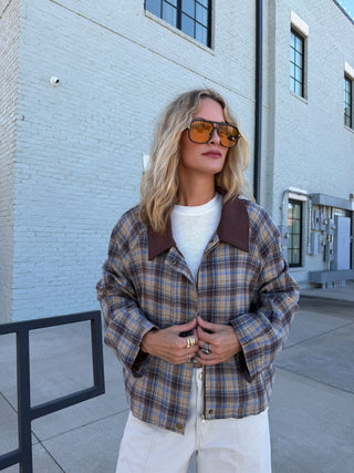 Corinne Plaid Jacket
