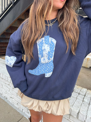 Moroney Quilted Boot Sweatshirt