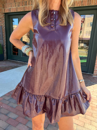 Heyson | Mitch Shine Swing Dress Bordeaux