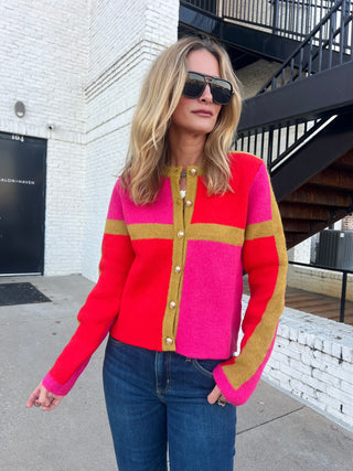 THML | Nadia Colorblocked Cardigan