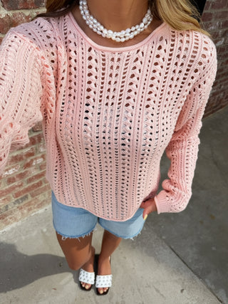 Z SUPPLY |  Upland Crochet Sweater Bellini