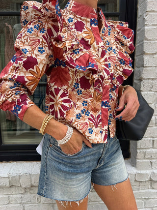 Olivaceous| The Mathis Blouse