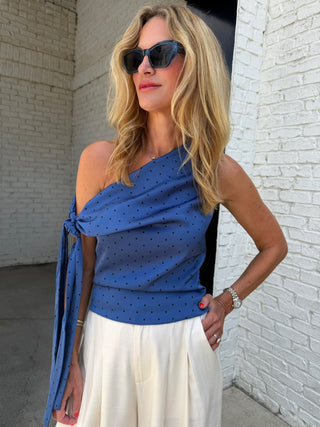 Celestine Dot Top
