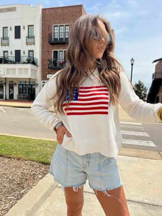 Z Supply | Sienna Patriot Sweater in Sea Salt