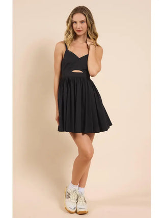 Sadie & Sage | Shades On Front Mini Dress Black