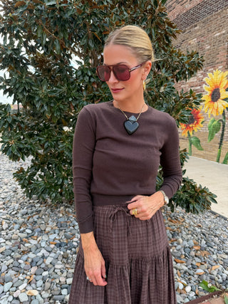 Olivaceous | Georgia Sweater Brown