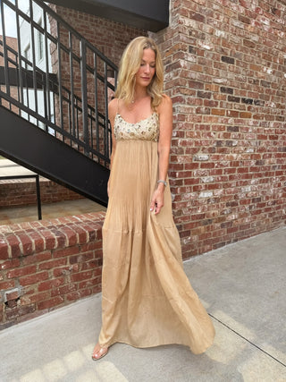 FORE COLLECTION| Genevieve Embellished Maxi