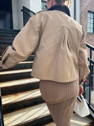 Steve Madden | Luisa Corduroy Jacket Tan