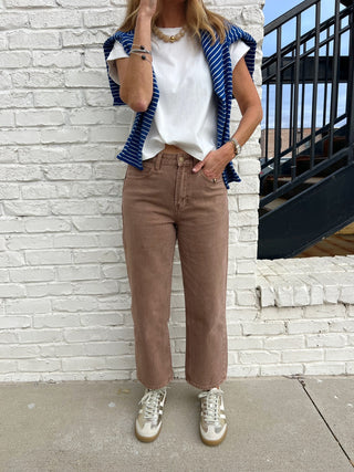 The Tones Barrel Jeans Mocha