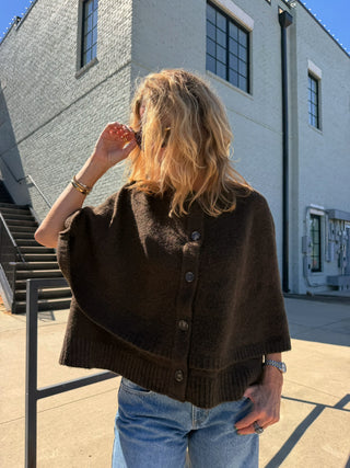 Winslet Knit Capelet Espresso