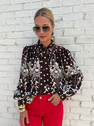 THML | Vivienne Tie Blouse
