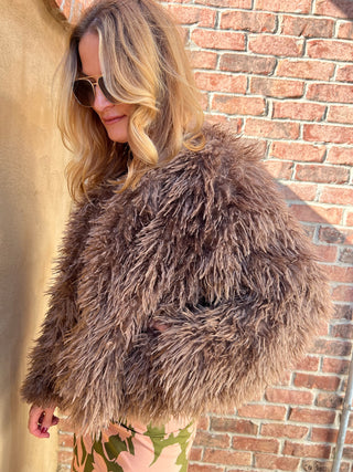 Sage The Label | Deep Woods Cropped Jacket Brown