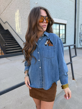 Stallion Stable Denim Top