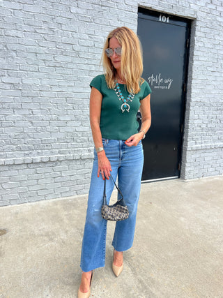 The Hallie Tee Hunter Green