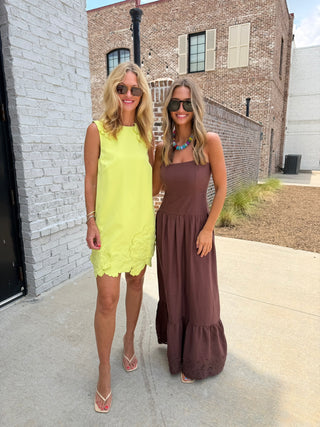 Z SUPPLY | Esti Embroidered Maxi Dress Chocolate Cherry