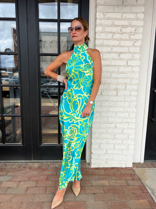 Lotus Halter Maxi