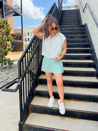 Z Supply | Playing Doubles Skort Marine Mist
