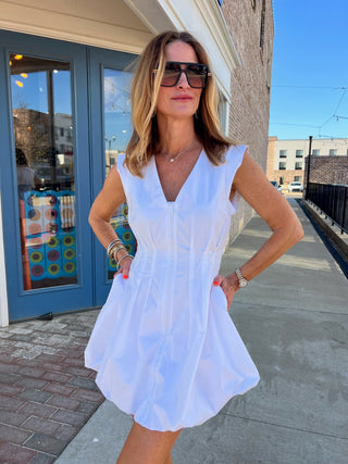 Steve Madden | Gale Bubble Dress White