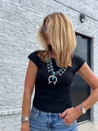 The Hallie Tee Hunter Black