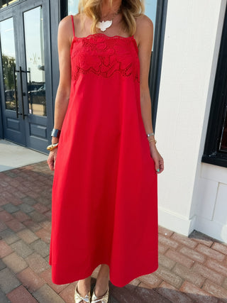 Lucy Paris | Rey Maxi Dress - Red