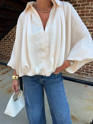 Mable | The Warren Bomber Jacket Cream