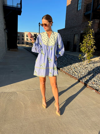 Garden Party Dress Blue