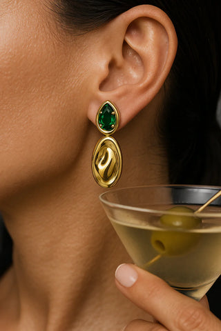 SAHIRA | Virginia Emerald Drop Earring