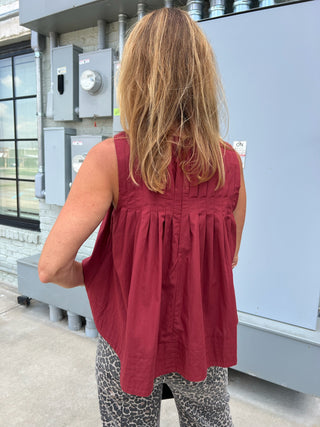 TCEC| The Clarissa Top Burgundy