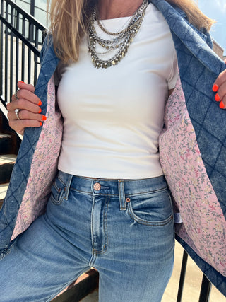 LE LIS | Basic Barb Top White