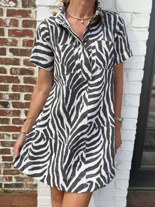 The Safari Social Mini Dress Cream
