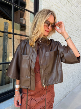 Remi Leather Jacket Chocolate
