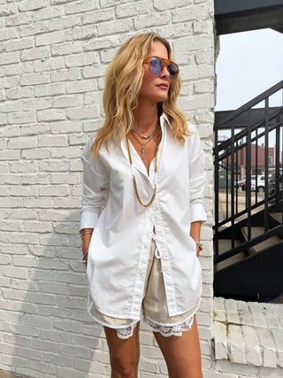 Fisher Button Down White