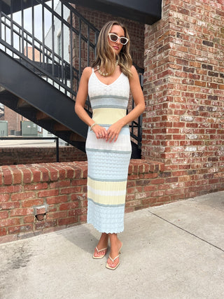 Coastal Calm Knit Dress