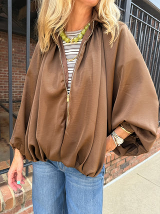 Gigi Balloon Bomber | Brown