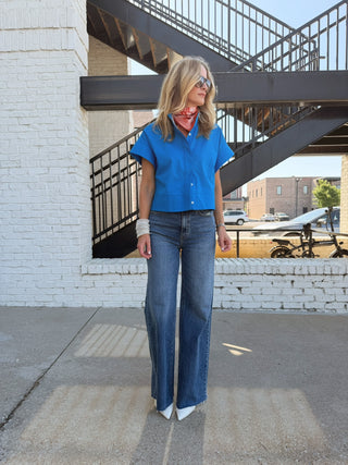 Electra Blouse Cobalt